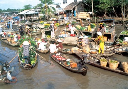 Marché flottant de Cai Rang à Can Tho - Cai Be - Circuit Vietnam autrement 20jours